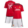 Original Trikotsatz Manchester United R. Varane 19 Heimtrikot 2023-24 Für Kinder